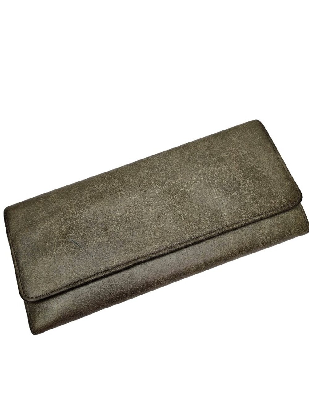 HOBO The Original Sadie Trifold Mushroom/Taupe Leather Wallet